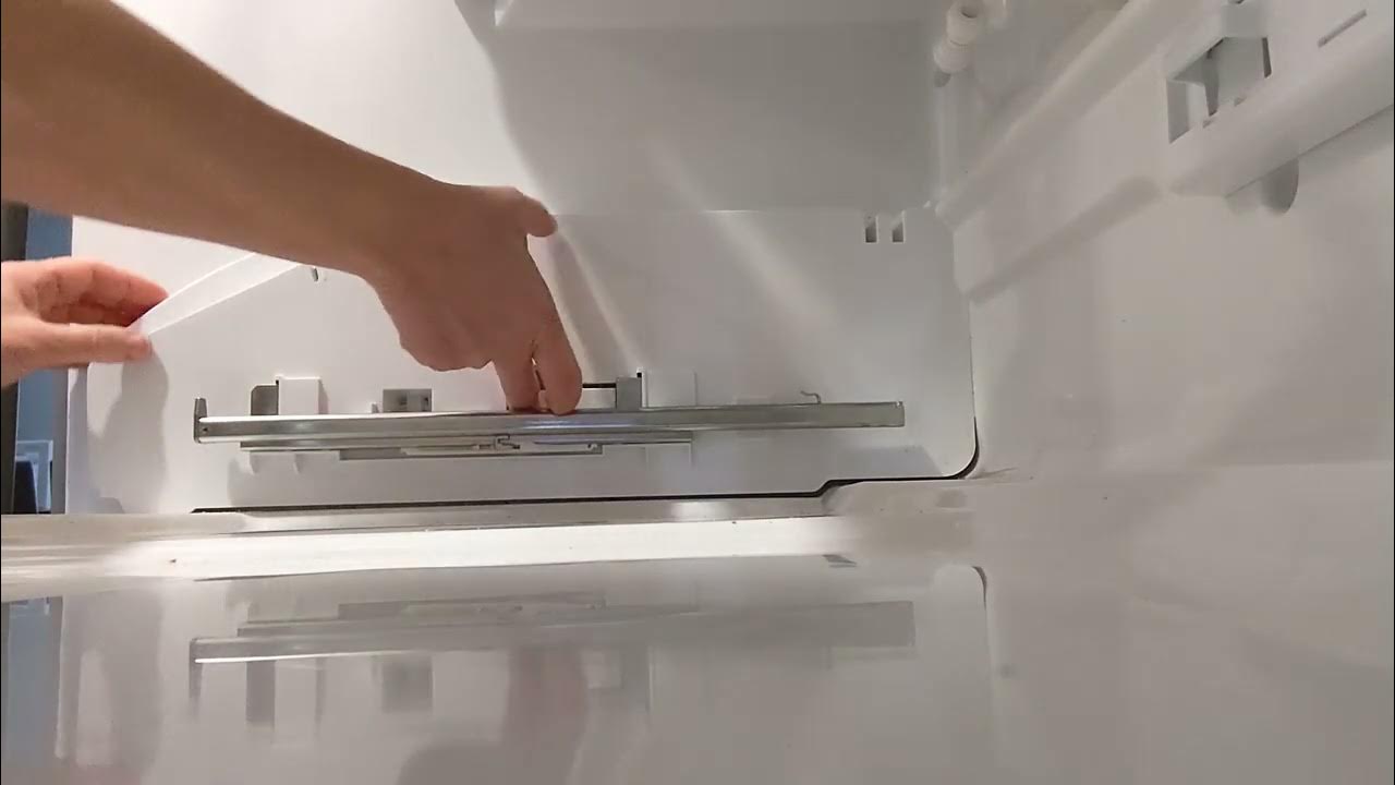 Remove KitchenAid refrigerator left end cap W10122078 YouTube