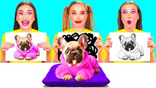 Who Draws it Better Take The Prize | Cool Creative Hacks by BaRaFun Challenge