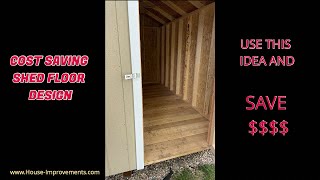 Build A More Cost Effective Shed Floor #shorts
