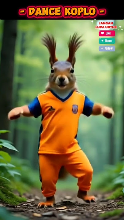 tupai olahraga joget #dance #funny #jogetseru #joget #shorts #short