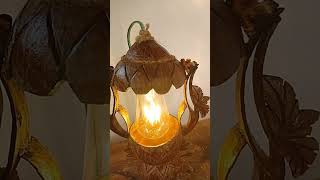Lampu klasik dari batok kelapa #kerajinan#diy #kerajinantangan #lampubatokkelapa#idekreatif