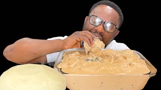 ASMR GOAT MEAT & SNAIL PEANUT BUTTER SOUP & FUFU | THE BEST AFRICAN FOOD
