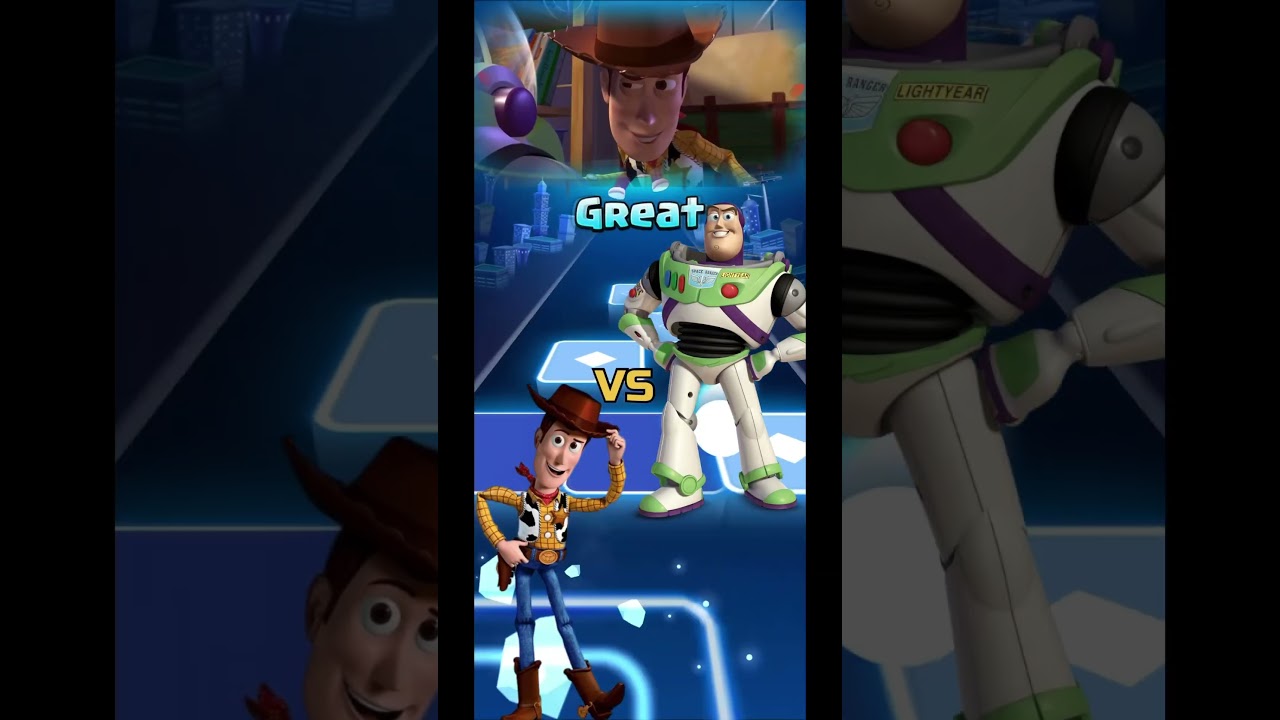 Woody va Buzz - Toys story - Tiles Hop 