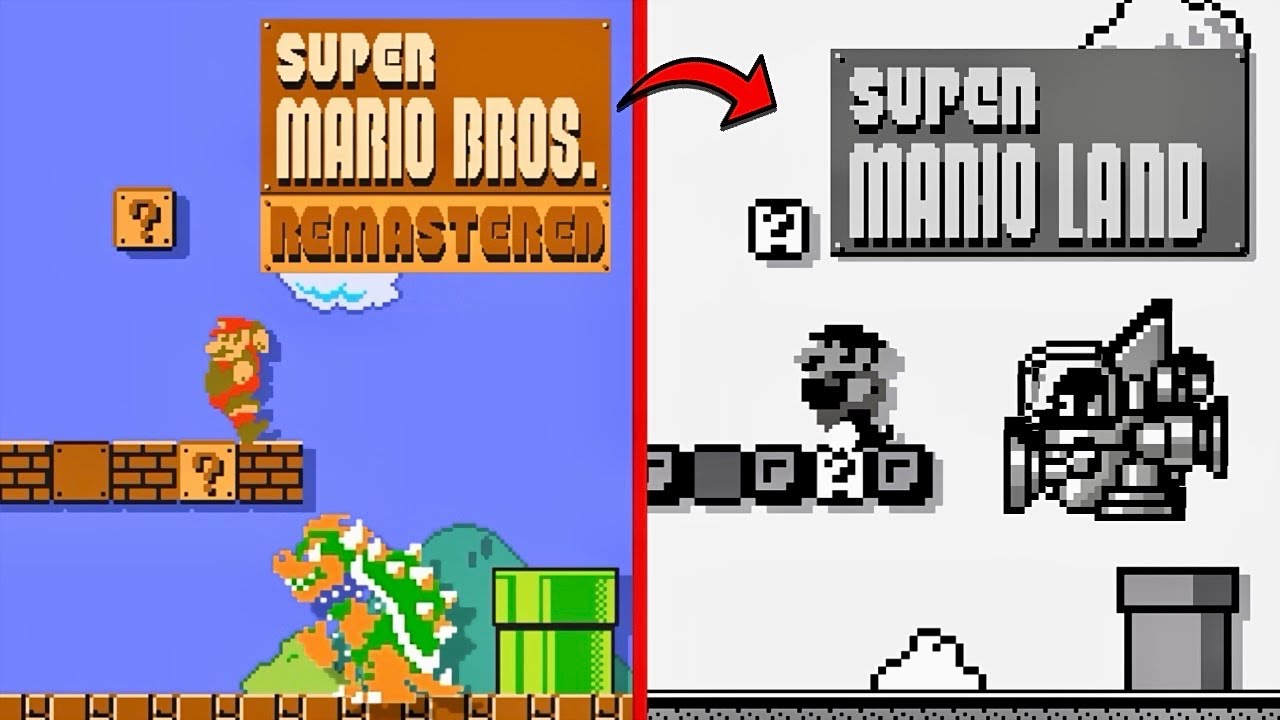 What if Super Mario Bros. Remastered was in Super Mario Land Style?!