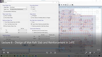 Lecture 8 - Design of Mat/Raft Slab and Reinforcement Requirement in CSI SAFE Software