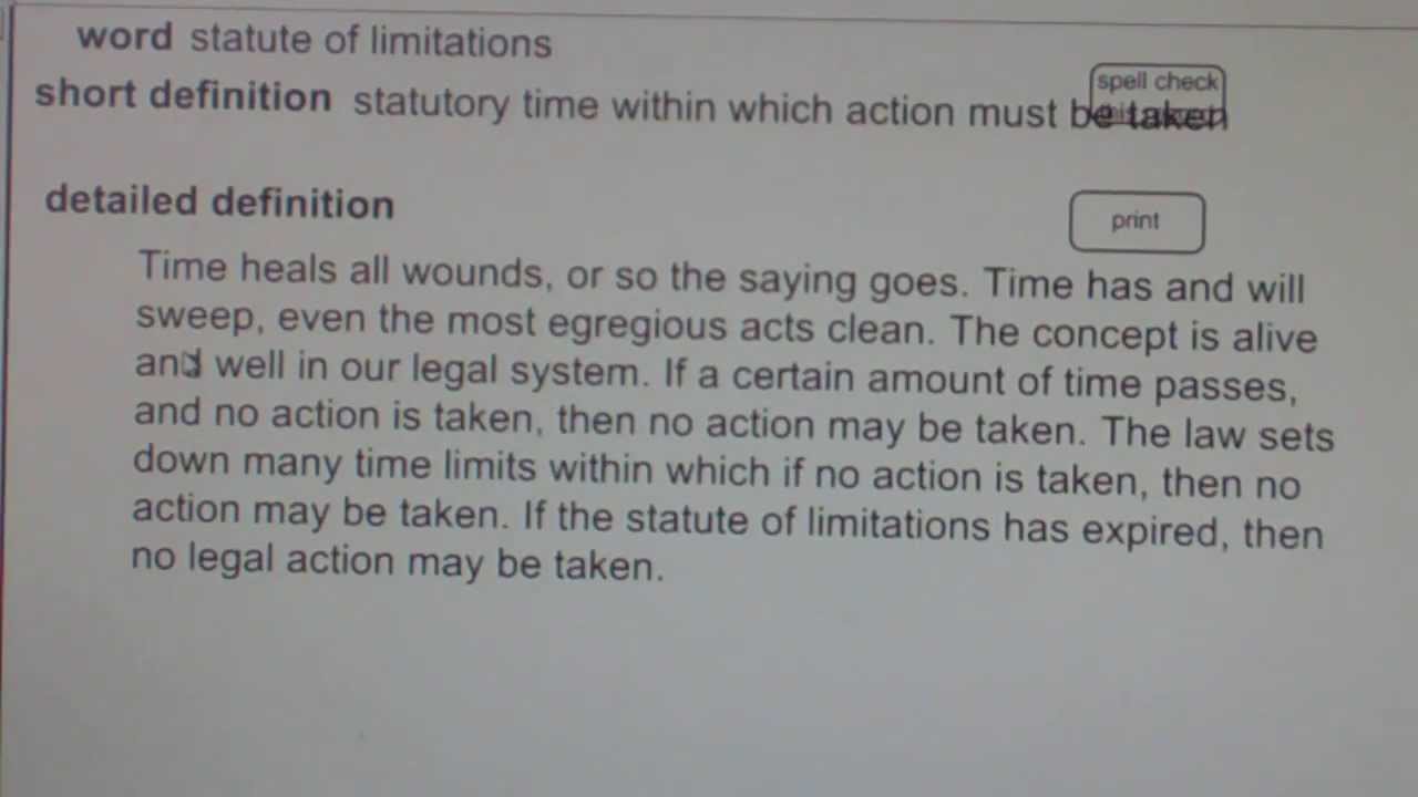 statute of limitations Real Estate License Exam Study Guide