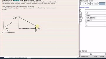 Modelling annuities with Recurrence Relations 9E