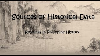 RPH SOURCES OF HISTORICAL DATA