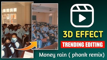 Money Rain Tiktok & Reel Trend Tutorial  | Capcut 3d Zoom | Instagram Reels Trending Video Editing
