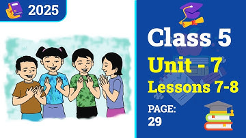 Class 5 English | Unit 7 | Lessons 7-8 | Be Healthy (Stressed Syllables 2)