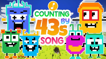 Counting by 43s Song | Minecraft Numberblocks Counting Songs | Kids Songs and Nursery Rhymes