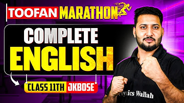 JKBOSE Class 11th | Complete English🔥 (Theory + CYQ