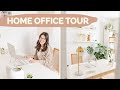 Cozy Boho Home Office Tour