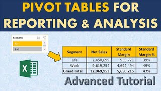 Advanced Pivot table tricks for Reporting and Analysis