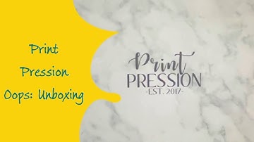 Print Pression Oops Box: Unboxing