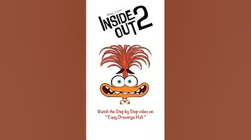 How to draw Anxiety from Inside Out 2 - Easy Tutorial