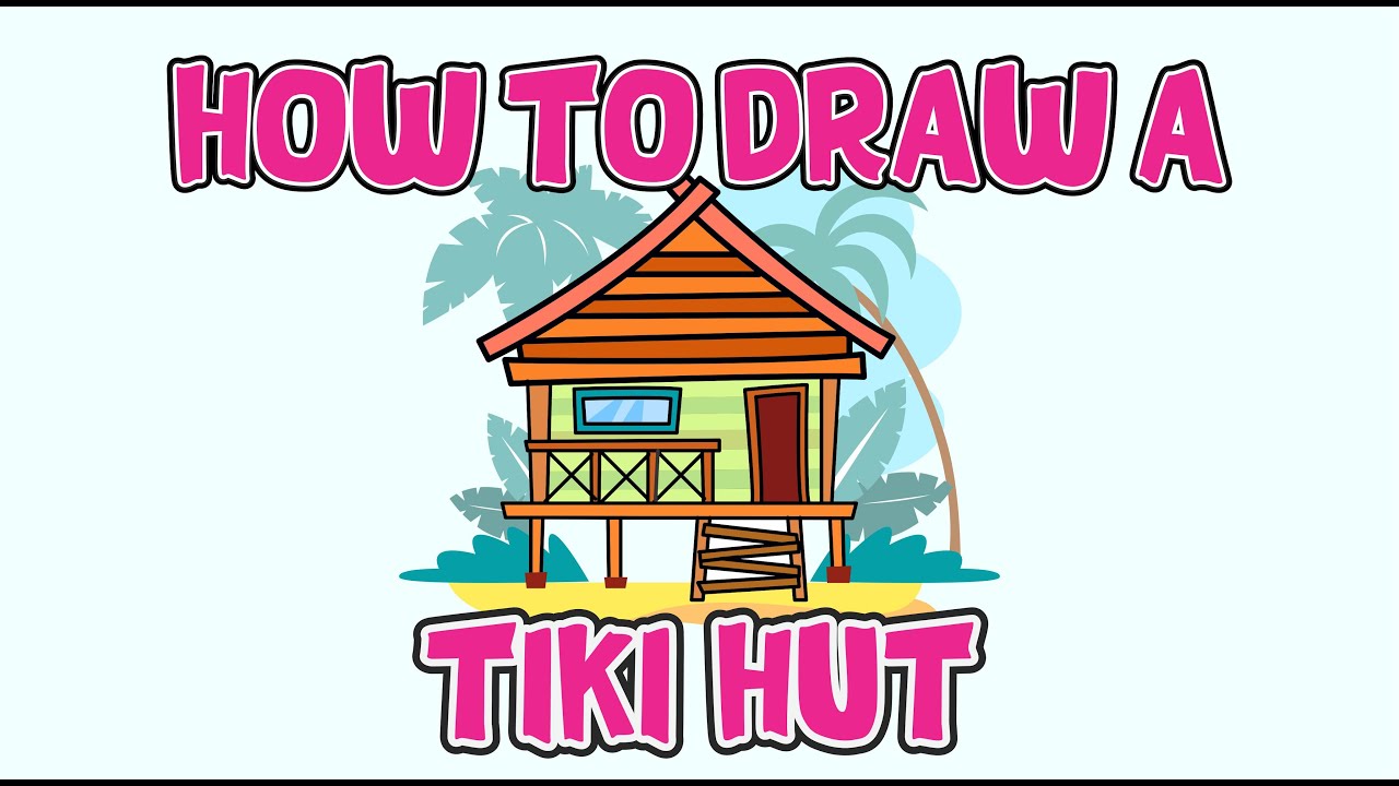 How To draw a Tiki Hut #miltondrawings - YouTube