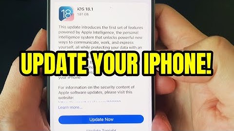 How to Software Update IPhone 16 Pro / Pro Max!  (iOS 18.1 Apple Intelligence AI)