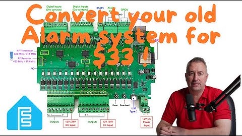 An ESP 32 board that can be used to bring your old Wired Alarm System into 2025 with Home Assistant!