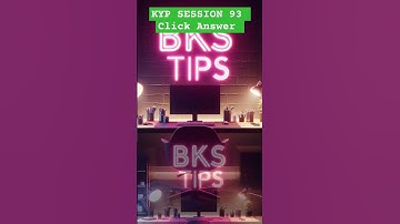 Session 93 clicker answer | KYP SESSION 93 clicker answer | #bkstips #ytshorts