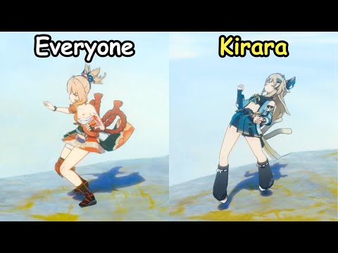 Yes, only Kirara falls like this..
