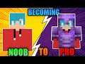 Becoming noob to pro in minecraft 