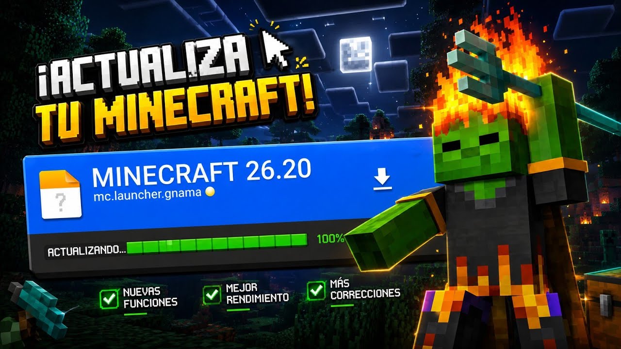 Ya salió Minecraft 26.20? Cómo tener la Versión Oficial y Segura) - YouTube
