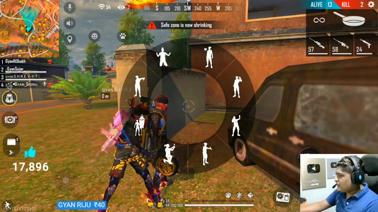 ajjubhai94 Play With Hacker -- Garena Free Fire - YouTube