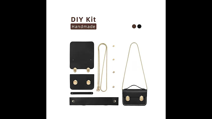 DIY Leather Cambridge Bag - Make Your Own Bag.Sewing Craft Kit Leathercraft Activity.