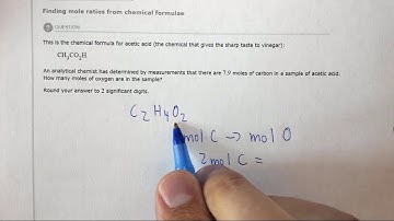 5.1e Finding mole ratios from chemical formulae