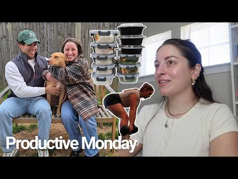 A Productive Monday | Life updates, Client calls, Spanish lesson, Leg day, Teaching, Meal Prep