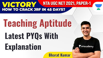 UGC NET 2021 |  VICTORY Course | Teaching Aptitude by Bharat Kumar | Latest PYQs with Explanation