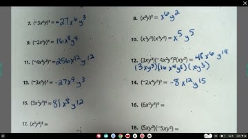 Exponent Rules Review