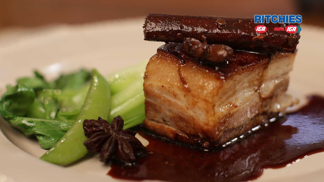 Twice Cooked Crispy Pork Belly Oven Baked With Star Anise And Ginger Youtube