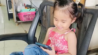 Cute baby shivchhi watching phone at the shop #02 - Chhi chinh inh