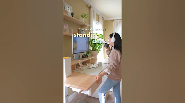 3 reasons why you need a standing desk 🌱(read pinned) #standingdesk #desksetup #shorts