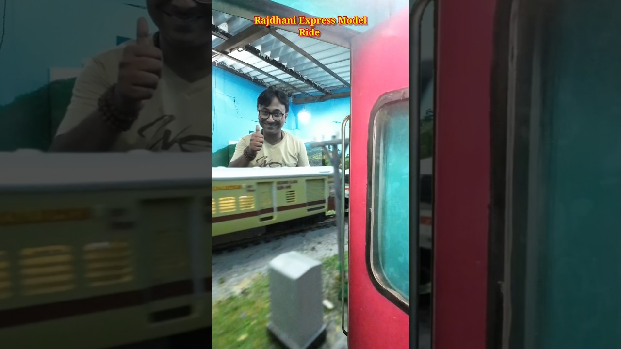 Indian Model Train Ride | Rajdhani Express Model | train videos 
