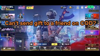 Cod Mobile - Cant Send Gifts To Friends On Call Of Duty Mobile - Region Issue