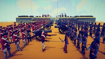BRITISH ARMY vs CAPTAIN JACK SPARROW TEAM - Totally Accurate Battle Simulator