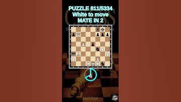 Chess puzzle series 🧩811/5334 #chess #puzzle #learnchesstactics #magnuscarlsen #polgar #chessbooks