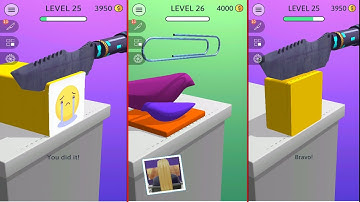 ASMR Slicing gameplay - New game ASMR Slicing Levels 25-26 (Android, ios) | CVR Game Boss