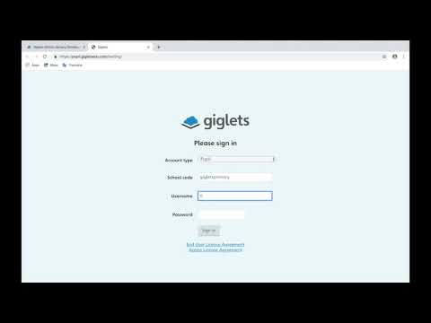 How to login to Giglets as a pupil