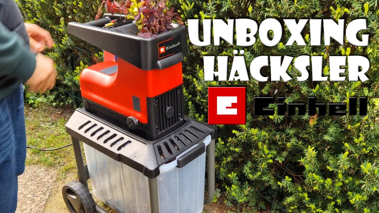 Unboxing Einhell Elektro Häcksler GC RS 60 CB 2800 W 45 mm Aststärke für den Garten