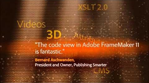 FrameMaker 11 - look what the experts are saying!