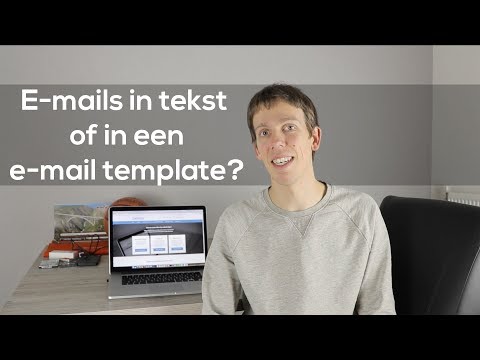E-mails versturen in tekst of in een e-mail template? - Webtalis TV afl. 10