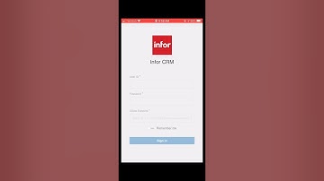 Infor Mobile CRM - Quick Access