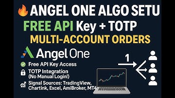 AngelOne Algo Trading Setup | FREE API Key + TOTP | Multi-Account Orders -  Tamil  | Copy Trading