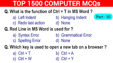 🔥1500 Computer Fundamentals MCQs – Part 10 | Crack Any Exam Easily!