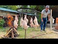 COOKING WHOLE CHICKENS DELICIOUSLY USING OLD BICYCLE WHEEL! AMAZING METHOD