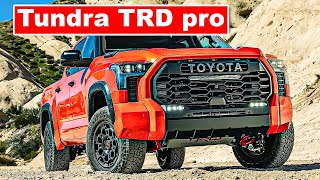 2024 Orange Toyota Tundra TRD Pro - Luxury Pickup Truck in Detail